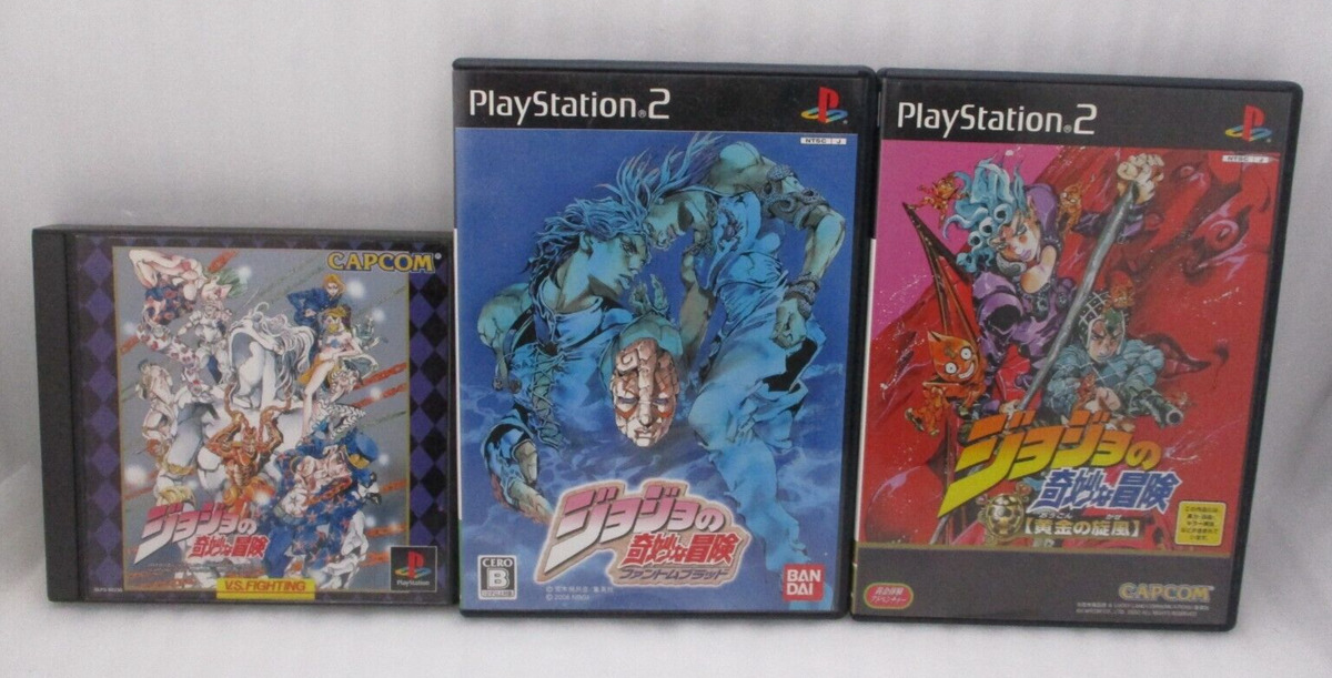 PlayStation Jojo Bizarre Adventure Phantom Blood Golden Wind Bandai Capcom  Japan