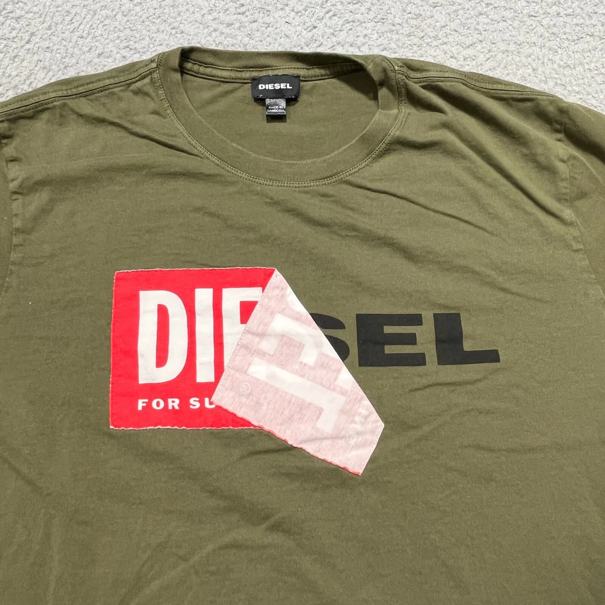 T-Shirt DIESEL Men color Green