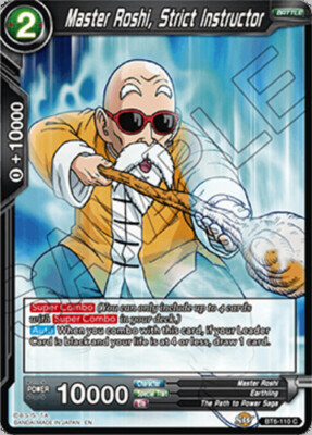 NM-Mint DBS:M Master Roshi, Strict Instructor - BT6-110 - C Destroyer Kings (BT0