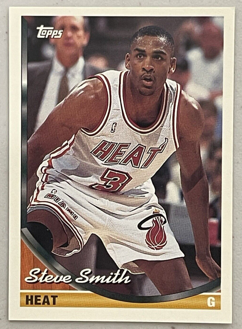 1993-94 Topps Basketball Card #10 Steve Smith Miami Heat