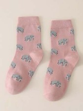 Elephant Crew Socks Animal Socks for Women Cute Socks Novelty Socks Fun Socks