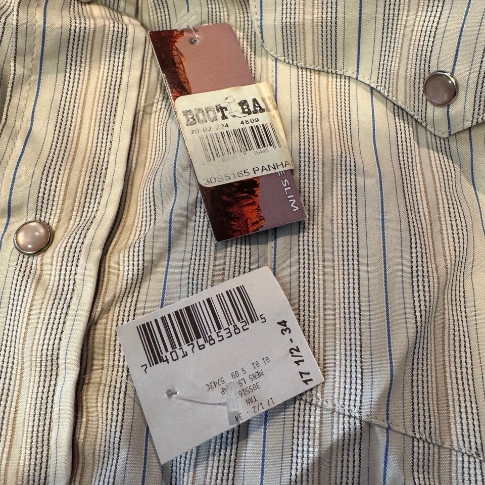 Panhandle Slim Western Pearl Snap Shirt Mens XXL Striped Landman Yellowstone New - Image 4 of 4