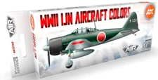AK Interactive #AKI-11737 Air Series WWII IJN Aircraft Colors 3G Paint Set