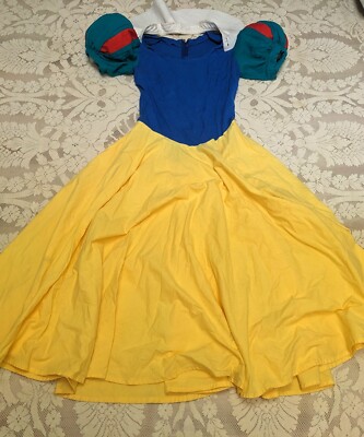 cotton snow white dress Vintage adult womens Halloween fairytale handmade Costume M Costume disney Size:UK 12 / US 13 / EU 46 office wear dress Women's Winter Dress | This classic fairytale Snow