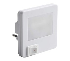 Luce Notturna LED Lampada da Notte 1W Bianca Naturale Interruttore Bambini B0591