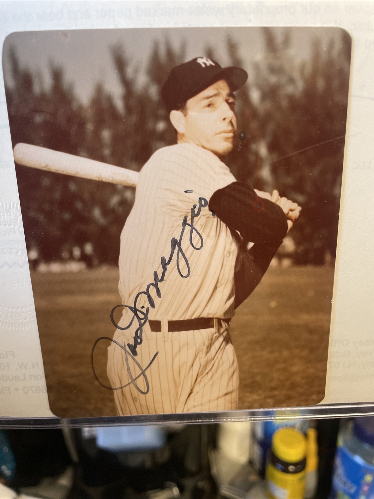 Joe DiMaggio Autographed Signed New York Yankees 3.5x4.5 Photo HOF JSA 