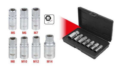 KS Tools Stand Bolt Extractor Set, 7-Piece, 152.1101