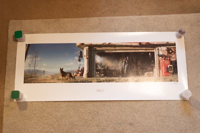 Fallout 4 Limited Edition Garage Lithograph NUMBERED #94/500 37'' x 16'' Print 76