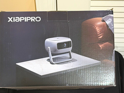 XIAPIPRO S3-Pro 1080p LCD Projector 400 ANSI, HDMI/USB, Portable White