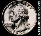 1955 Washington Quarter - Choice Gem Proof  Lustrous  No Reserve  #K2711