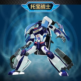 Tobot V Tornado Athlon Police Car Transforming Robot Vehicle Action Figure Toy