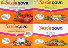 Sazon Goya Unique Seasoning Variety 4-Pack Bundle, Culantro Y Achiote (with C...