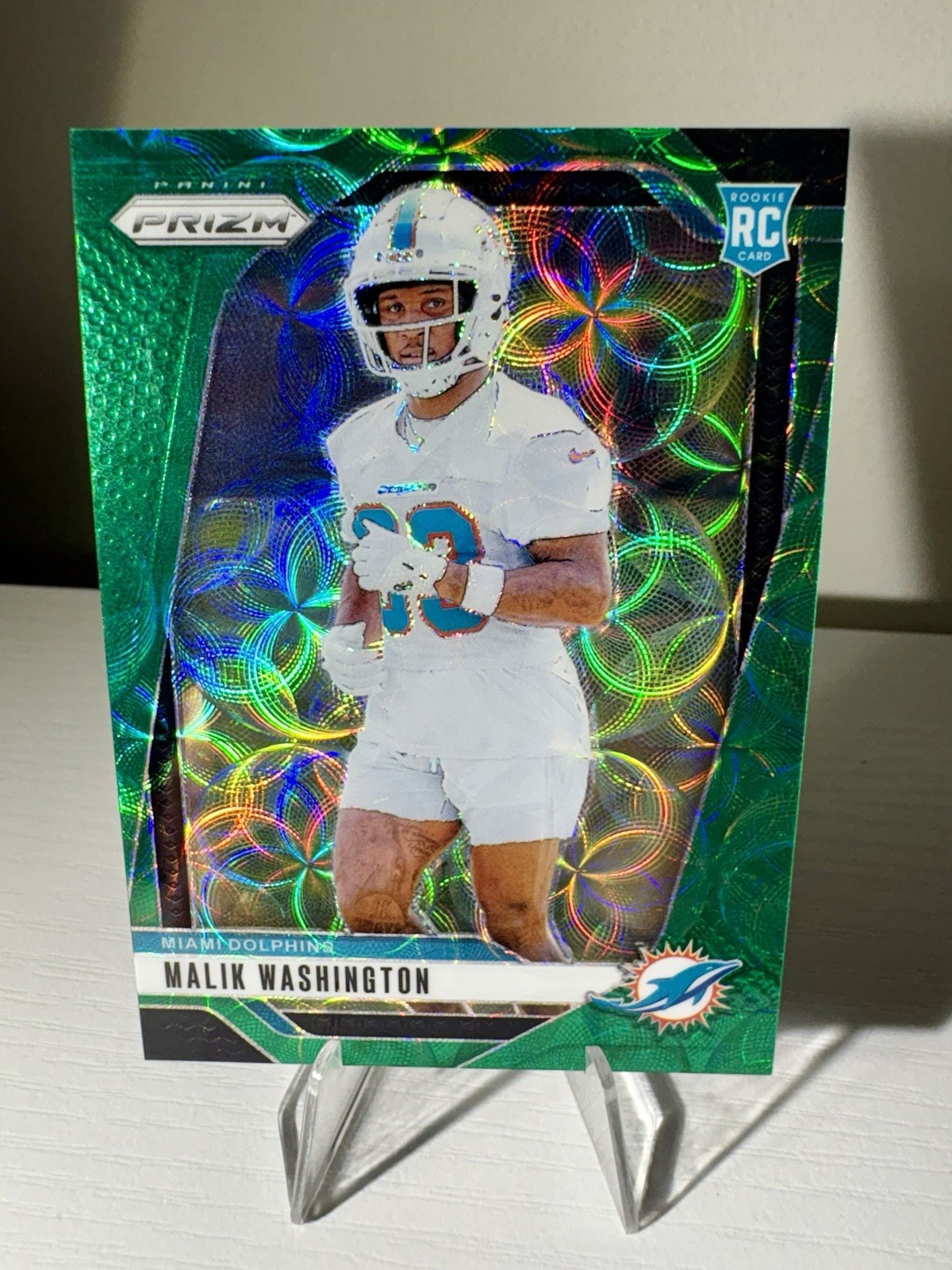 2024 Panini Prizm Green Scope Prizm /75 Malik Washington #371 Rookie RC