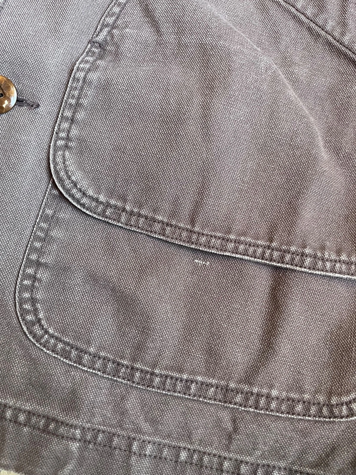 VTG LL Bean Canvas Barn Chore Coat Jacket Workwear Mens Medium OJV93 Brown *READ - product detail image 5