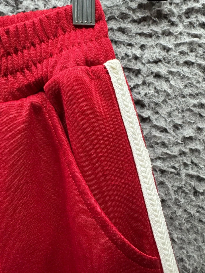 Pantalones deportivos Bdg Urban Outfitters a rayas de pierna ancha rojos para mujer talla S-P Foto 4 de 4