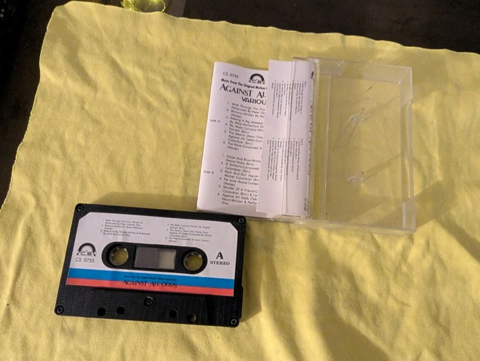 Against All Odds Audio Cassette Tape Movie Soundtrack Various Artists TESTED - Image 4 of 4