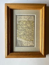 1887 ARIZONA Pocket Atlas State Map Framed w/Mat SEE DESCRIPTION
