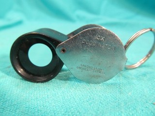 VINTAGE BAUSCH & LOMB CODDINGTON 10X LOUPE MAGNIFYING GLASS