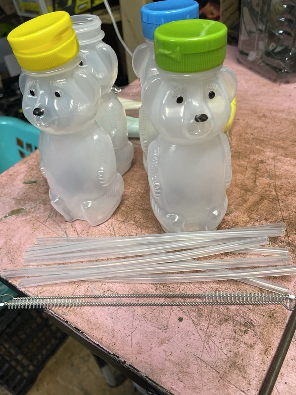 honey bear straw cup