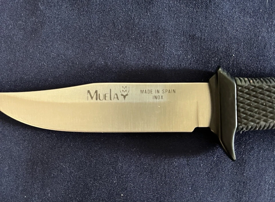 Vtg Muela Made in Spain INOX 3 3/4”Blade 7 3/4” Fixed Blade Knife With Sheath - Image 3 of 4