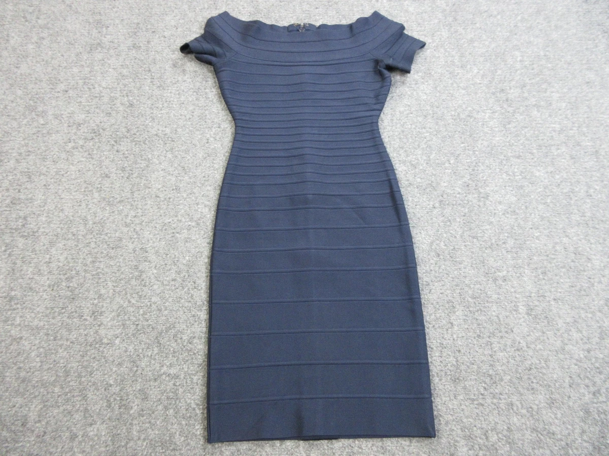 herve leger navy blue dress Herv Lger // Sydney Bandage Dress  VSP Consignment