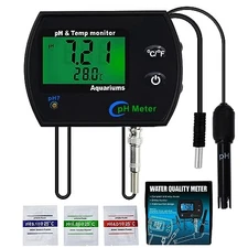 PH Monitor Temperature Meter Digital Water Quality Tester Aquarium Hydroponics