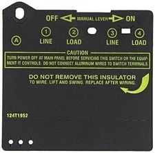 Intermatic Insulator for Double-Pole Timer Switches, Item # 124T1952 for use...