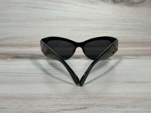 Chanel 5493 Polarized Black Rectangle Sunglasses - Ships Now! - Picture 6 of 6