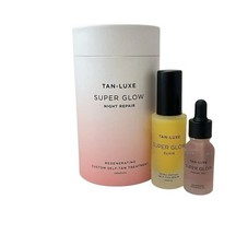 Tan Luxe Super Glow Night Repair Set Serum, Facial Oil, Self- Tan, 1.01 oz