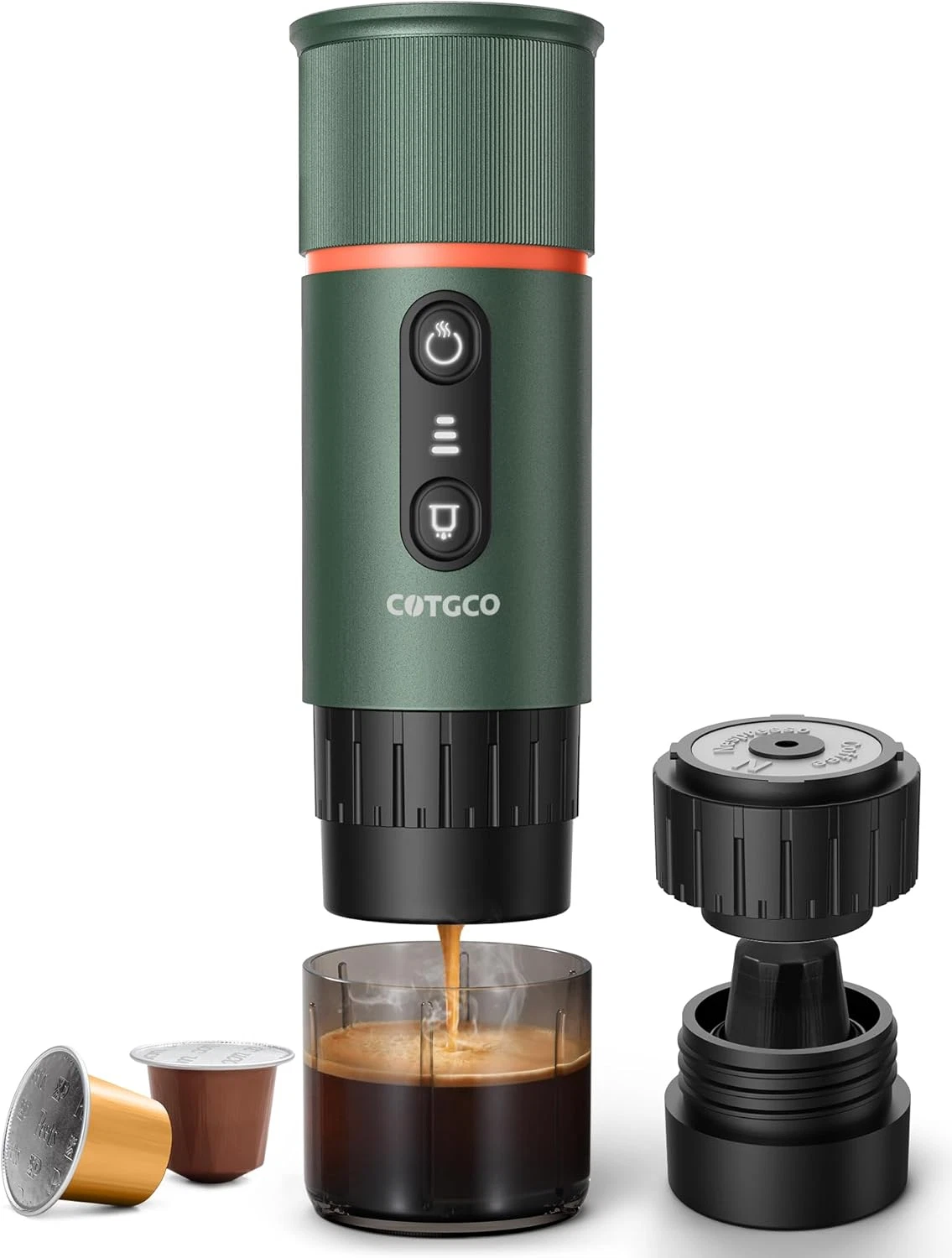 Portable Espresso Maker - 20 Bar Self-Heating, USB-C Rechargeable for Travel