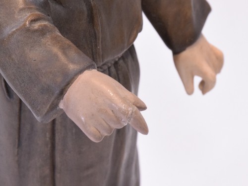 antike MÖNCHSGRUPPE aus BISQUITPORZELLAN Gräfenthal um 1900? Figuren Kartenspiel - Bild 7 von 15