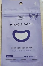 Rael Beauty Miracle Patch Acne Spot Control Cover 4 Patches For Face - New!