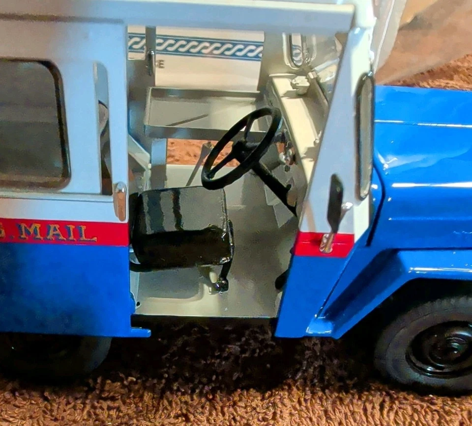 Camión de correo Danbury como nuevo Willys Jeep 1954 1998 piezas de mudanza bolsas bandejas USPS Foto 3 de 4