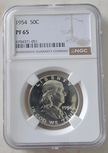 1954-P Franklin Half Dollar Proof — photo from the most recent tracked eBay sale