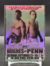 2010 Topps UFC Fight Poster Review UFC 63 Hughes VS Penn FPR-UFC63