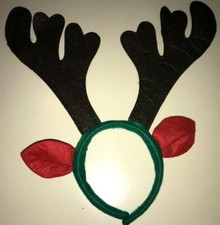 NEW CHRISTMAS REINDEER ANTLERS HEADBANDS HEAD BANDS BOY GIRL one size SO CUTE