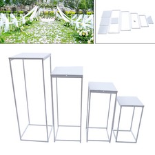 4Pcs Metal Flower Rack Vase Stand Prop Geometric Column For Wedding Party Decor
