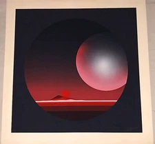 MCM Signed Patrice Breteau Printers Proof Lithograph on Heavy Art Pape - 30"x29"