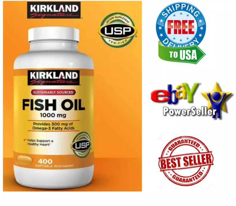 Kirkland Signature Fish Oil - 1,000 mg - 400 Softgels 