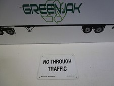 BRADY SIGNMARKY 43435 NO THROUGH TRAFFIC SIGN NEW MISSING BOX FREE SHIPPING!!!!