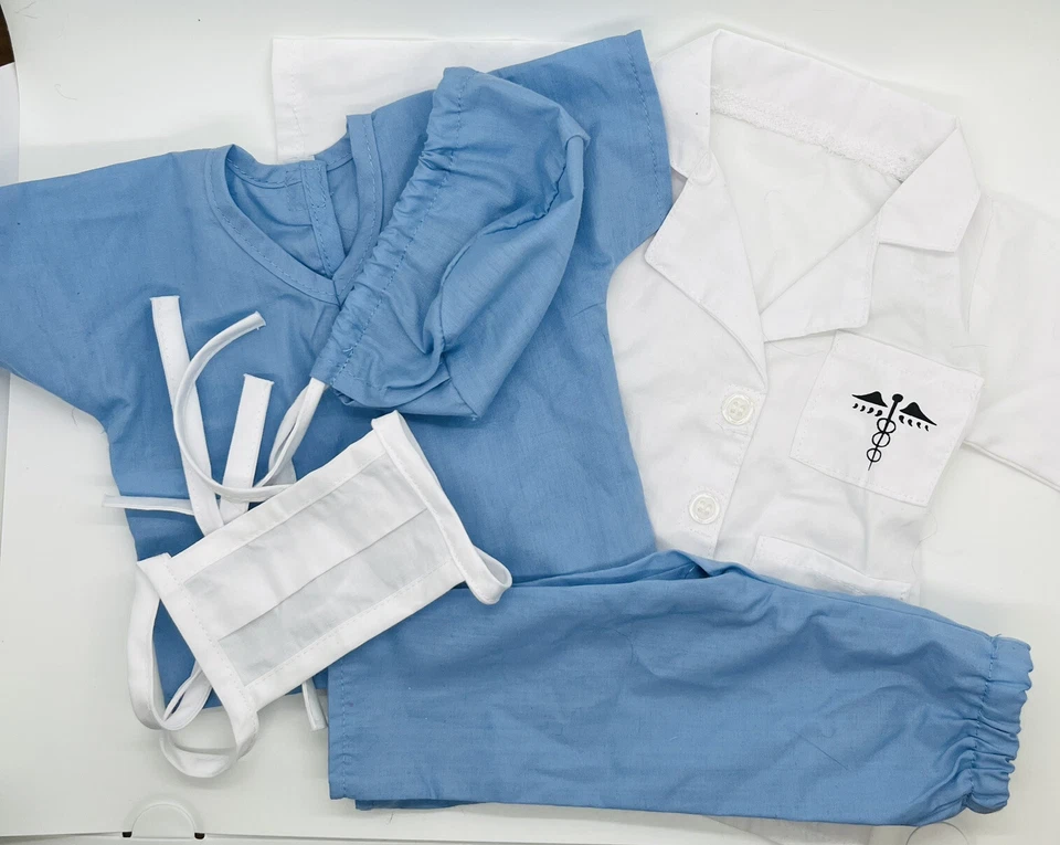 Ropa de muñeca para muñeca de 18" (6 trajes) trajes de baño, gimnasio, ballet, médico, vestido, etc. Foto 3 de 4