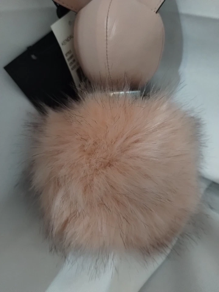 Kendall + Kylie Bambi Faux Fur Purse Charm IRL Rose Gold pooch (NEW) - Image 4 of 4