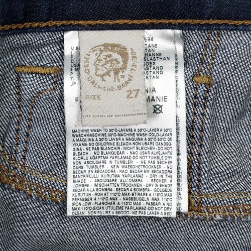 DIESEL Jeans LIVIER Super Slim Jeggings W0069H Low Rise Dark Wash Womens 27x 28 - 第 6/9 張圖片