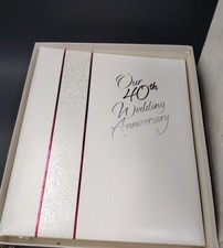 VTG Hallmark Keepsake Album 40th Wedding Anniversary Photo Memory Book 