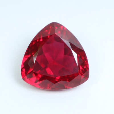 14.50 Ct Unheated AAA+ Pigeon Blood Red Ruby Trillion Cut Loose Gemstone