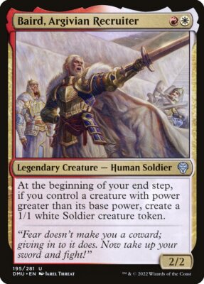 MTG Magic the Gathering Baird, Argivian Recruiter (195/552) Dominaria United LP