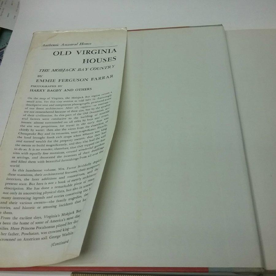 Vintage Original Hardback Old Virginia Houses Mobjack Bay Country 1955 history eBay