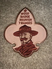 Boy Scout Camp Seven Ranges 7R Buckeye Council Ohio Baden Powell Woodbadge Patch