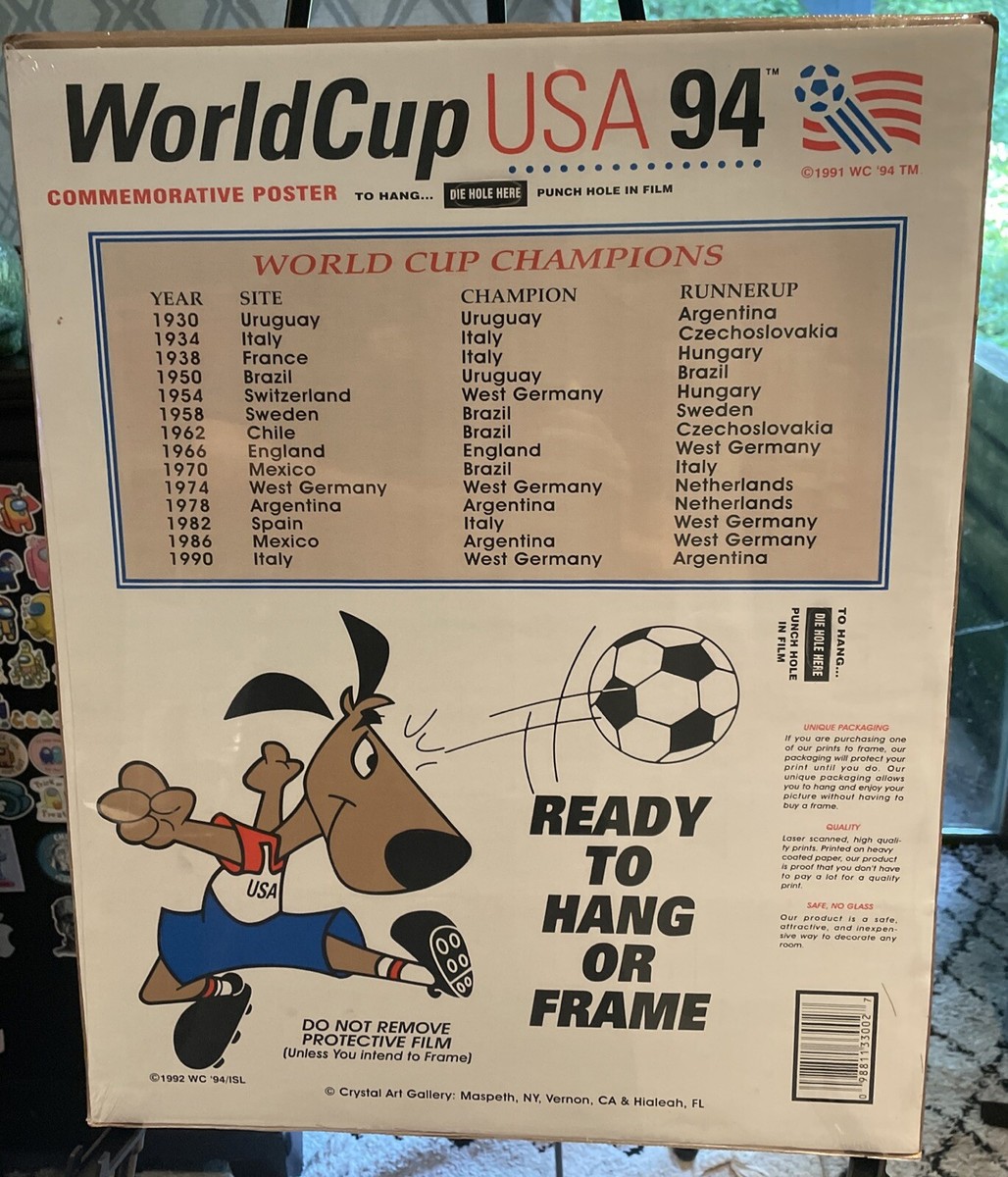 1994 World Cup USA 12x18 Poster Sealed. Flags Of FIFA Countries