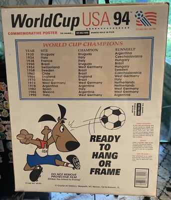 1994 World Cup USA 12x18 Poster Sealed. Flags Of FIFA Countries